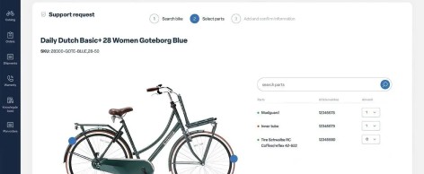 Configurazione di una bicicletta in un'applicazione B2B