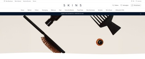 Negozio online del cliente Shopware "Skins"